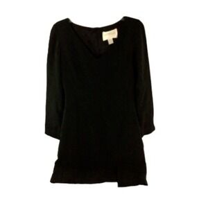 HUGO BUSCATI Collection‎ Black 100% Silk Dress, Formal Business Outfit, Size 8